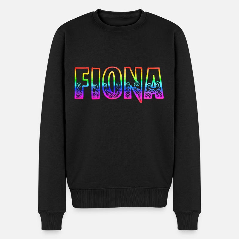 fiona rs arc-en-ciel - Pull Premium bio Homme - noir