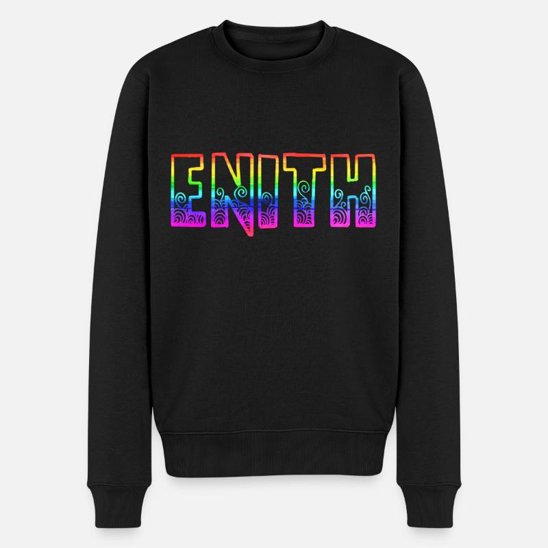 Enith RS Rainbow - Men's Premium Organic Jumper - black
