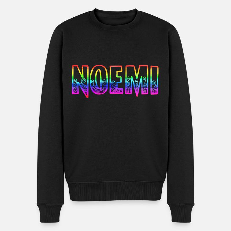 noemi rs regenbogen - Männer Premium Bio Pullover - Schwarz