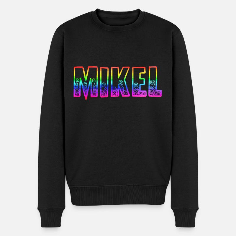 Mikel RS Arc-en-ciel - Pull Premium bio Homme - noir