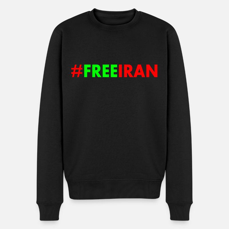 Free iran - Pull Premium bio Homme - noir
