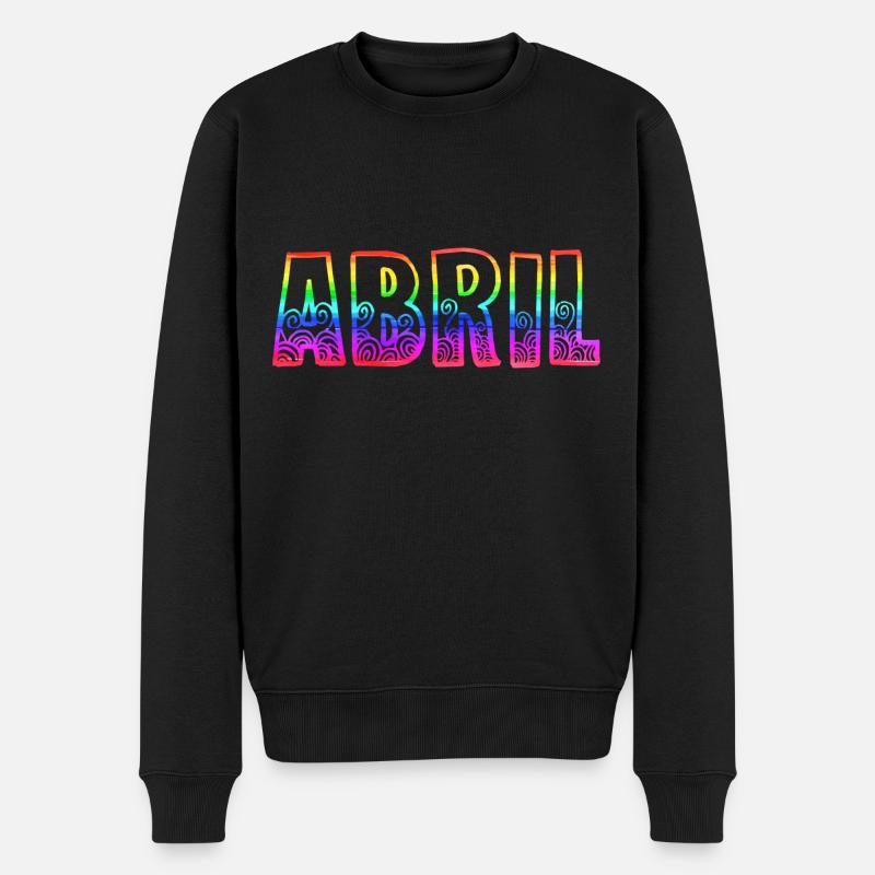 abril rs arc-en-ciel - Pull Premium bio Homme - noir