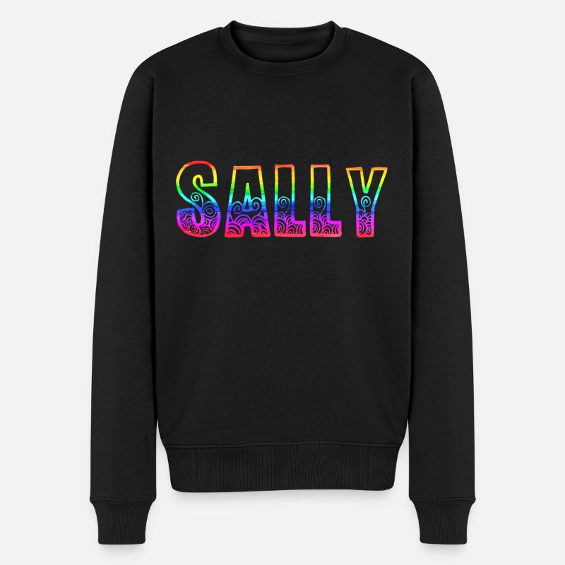 sally rs regenbogen - Männer Premium Bio Pullover - Schwarz