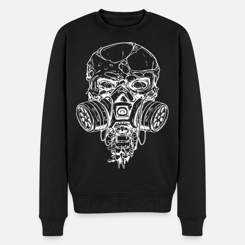 Zombie Jäger - Männer Premium Bio Pullover - Schwarz