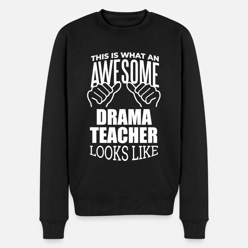Drama - Männer Premium Bio Pullover - Schwarz