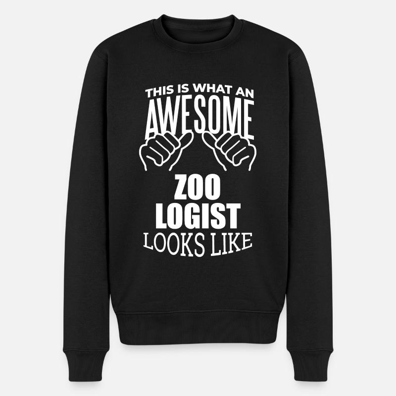 Zoologie - Männer Premium Bio Pullover - Schwarz
