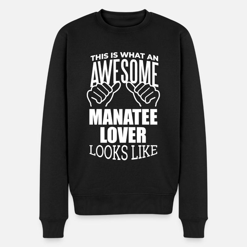 lamantin - Pull Premium bio Homme - noir