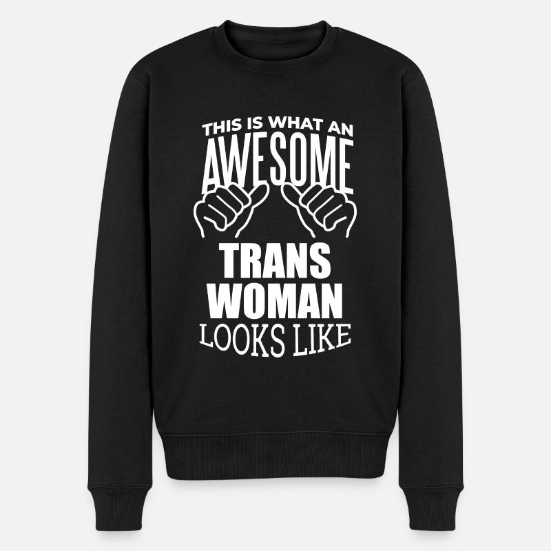 Femme trans - Pull Premium bio Homme - noir