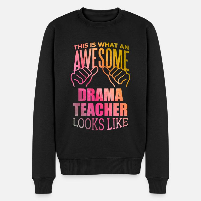 Drama - Männer Premium Bio Pullover - Schwarz
