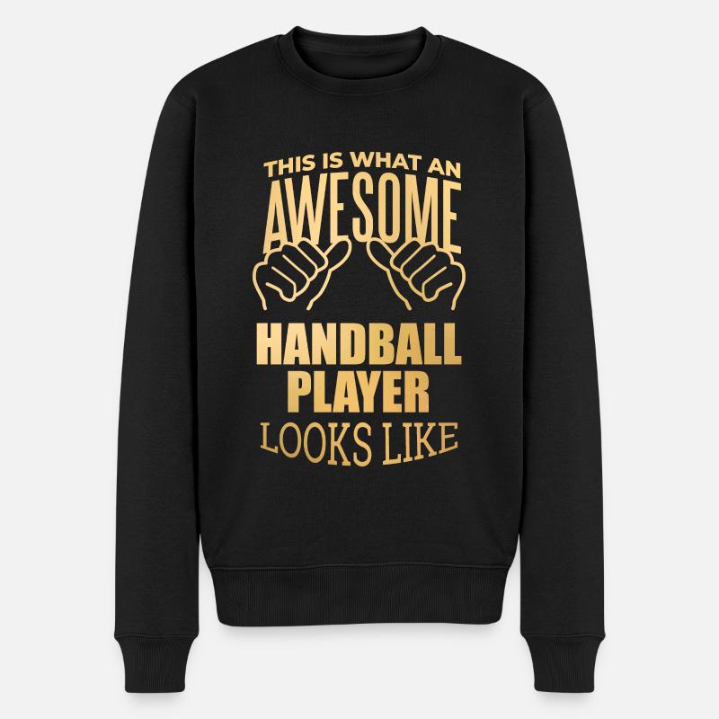 handball - Pull Premium bio Homme - noir