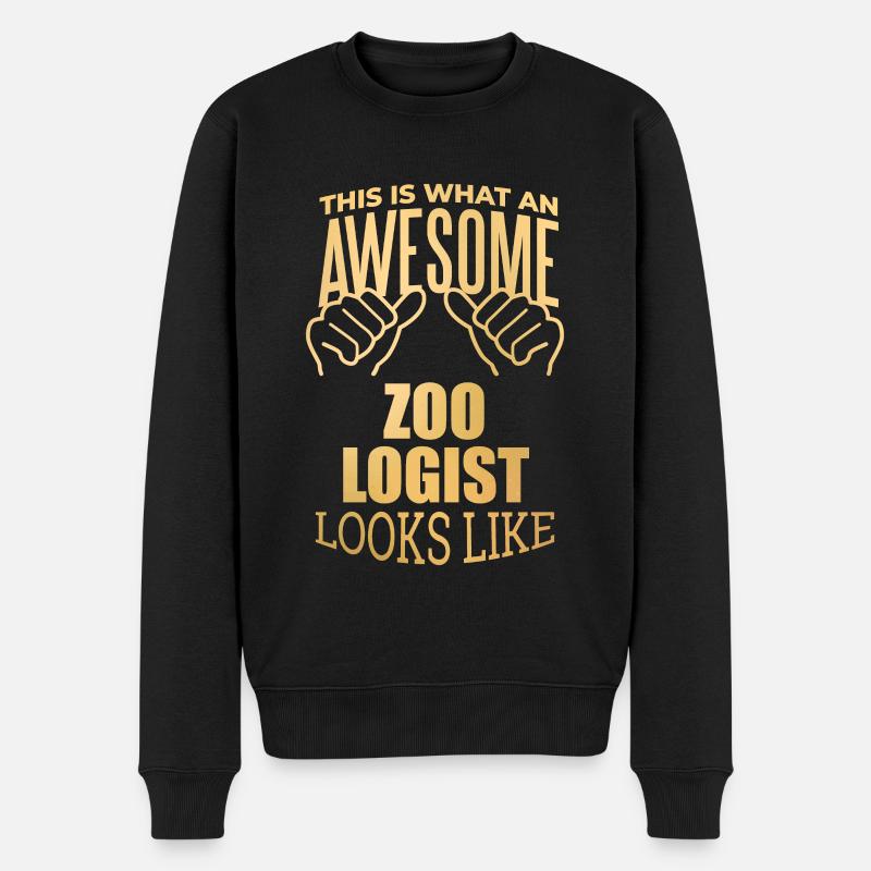 Zoologie - Männer Premium Bio Pullover - Schwarz