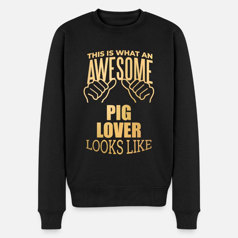 Cochon - Pull Premium bio Homme - noir