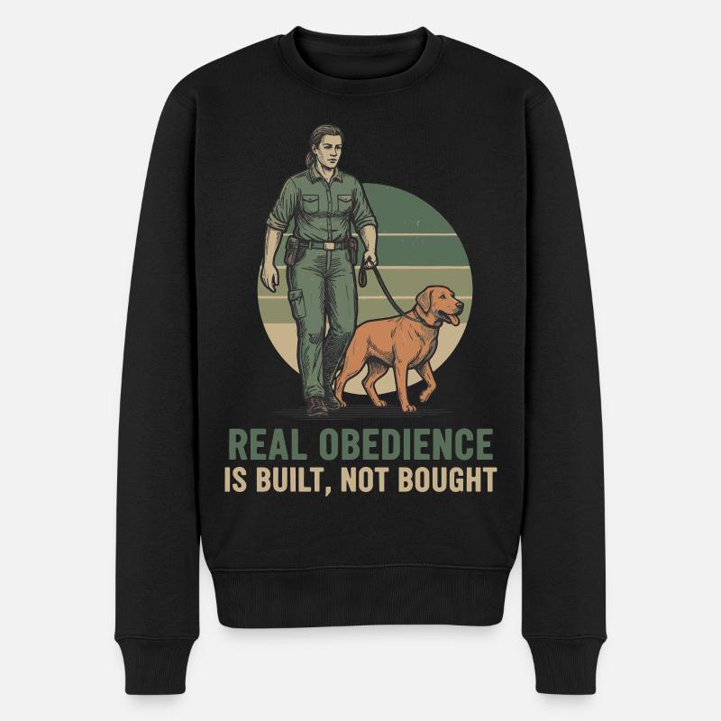 Déclaration d’obéissance sur l’éducation canine - Pull Premium bio Homme - noir