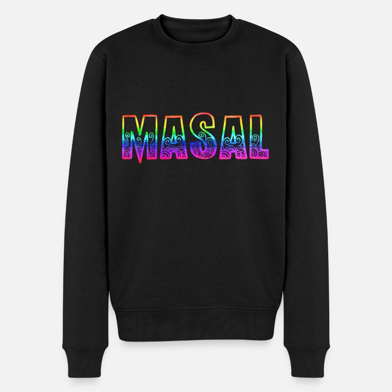 Masal RS Arc-en-ciel - Pull Premium bio Homme - noir