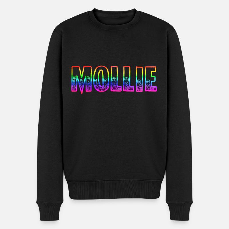 mollie rs arc-en-ciel - Pull Premium bio Homme - noir