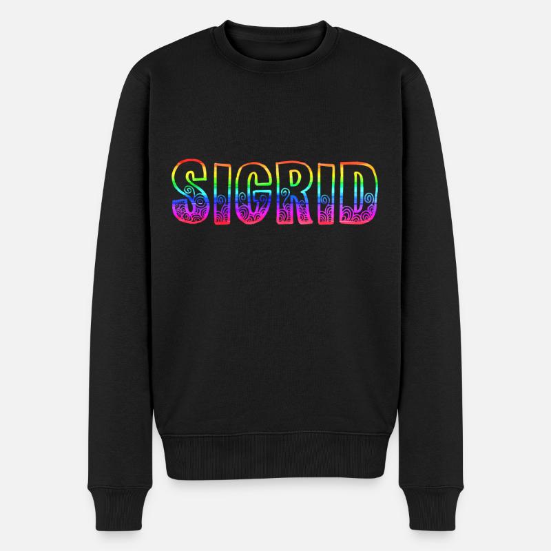 sigrid rs regenbogen - Männer Premium Bio Pullover - Schwarz