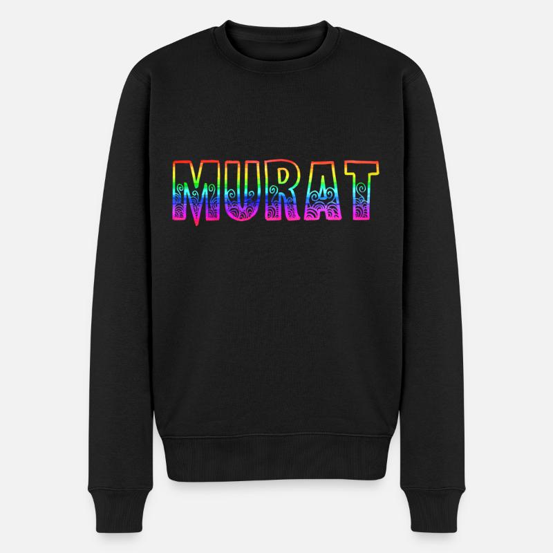 murat rs regenbogen - Männer Premium Bio Pullover - Schwarz