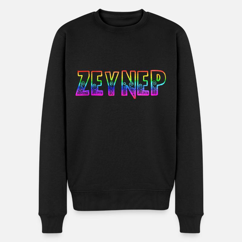 zeynep rs regenbogen - Männer Premium Bio Pullover - Schwarz
