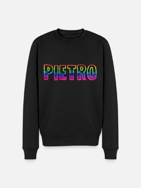 pietro rs regenbogen - Männer Premium Bio Pullover - Schwarz