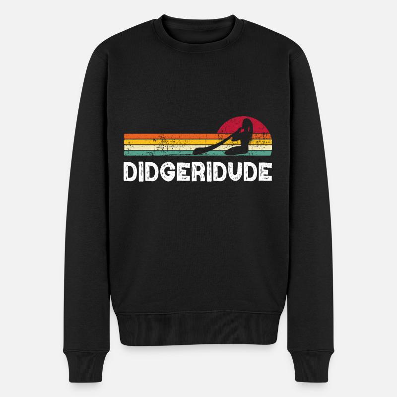 Didgeridude - Pull Premium bio Homme - noir