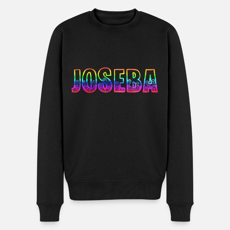 Joseba RS Rainbow - Men's Premium Organic Jumper - black