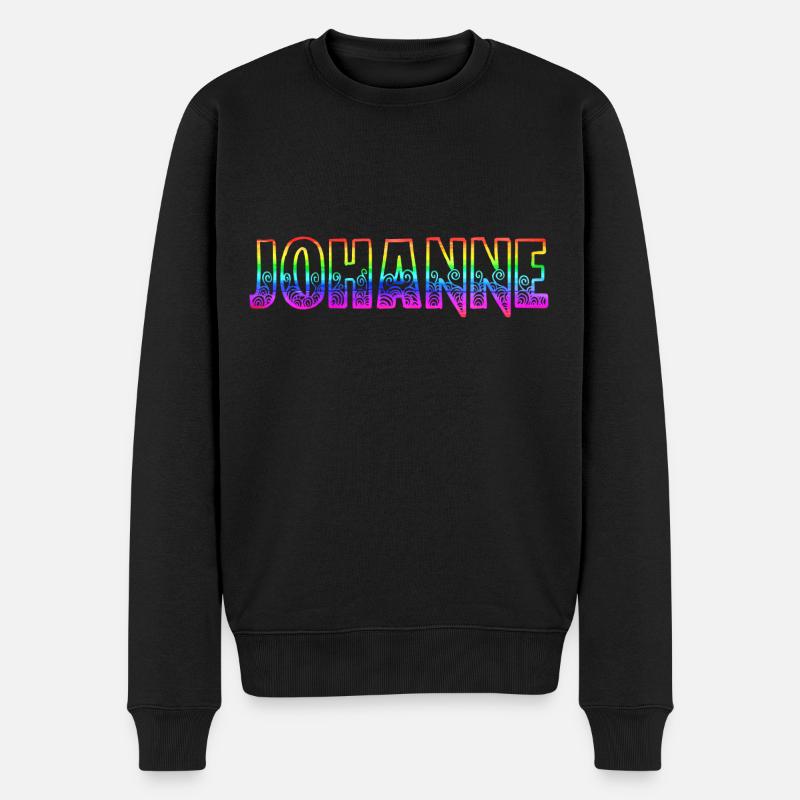 johanne rs regenbogen - Männer Premium Bio Pullover - Schwarz