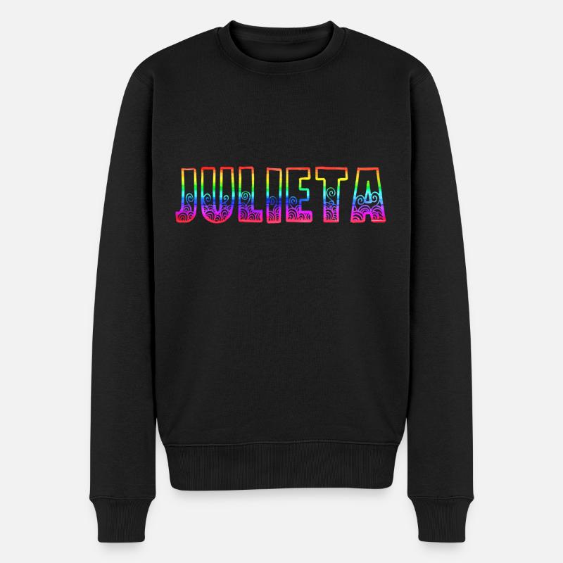 julieta rs regenbogen - Männer Premium Bio Pullover - Schwarz
