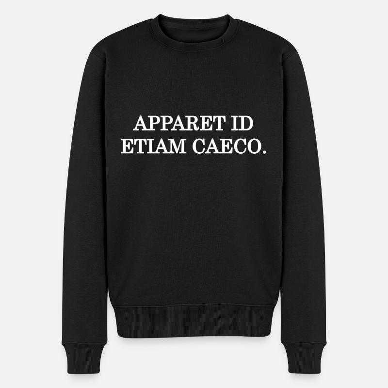 das sieht sogar ein blinder weiss - Männer Premium Bio Pullover - Schwarz