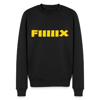 fiiiiix fix Jugendsprache teen - Männer Premium Bio Pullover - Schwarz - Vorne - Nico (187cm)