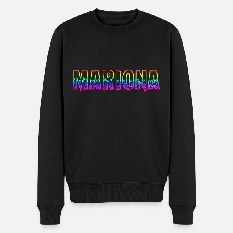 Mariona RS Arc-en-ciel - Pull Premium bio Homme - noir