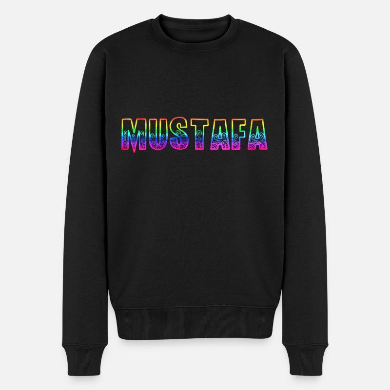 mustafa rs regenbogen - Männer Premium Bio Pullover - Schwarz