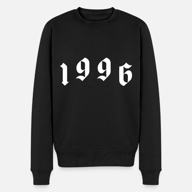 1996 Jahr - Männer Premium Bio Pullover - Schwarz