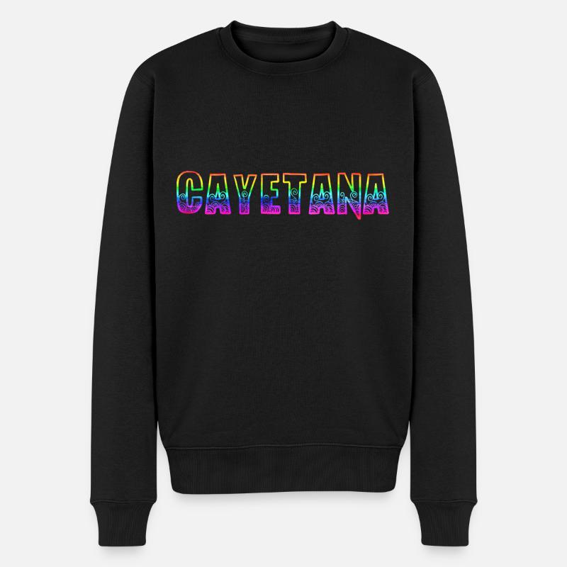cayetana rs arc-en-ciel - Pull Premium bio Homme - noir