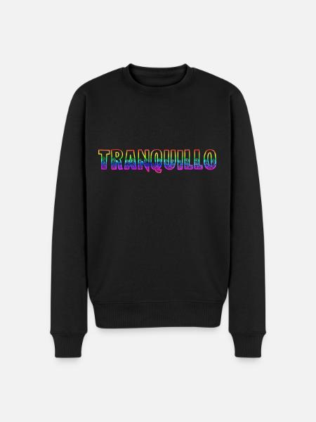 tranquillo rs rainbow - Men's Premium Organic Jumper - black