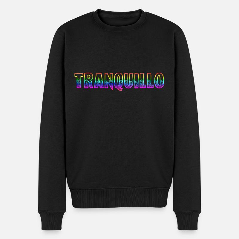 tranquillo rs arc-en-ciel - Pull Premium bio Homme - noir