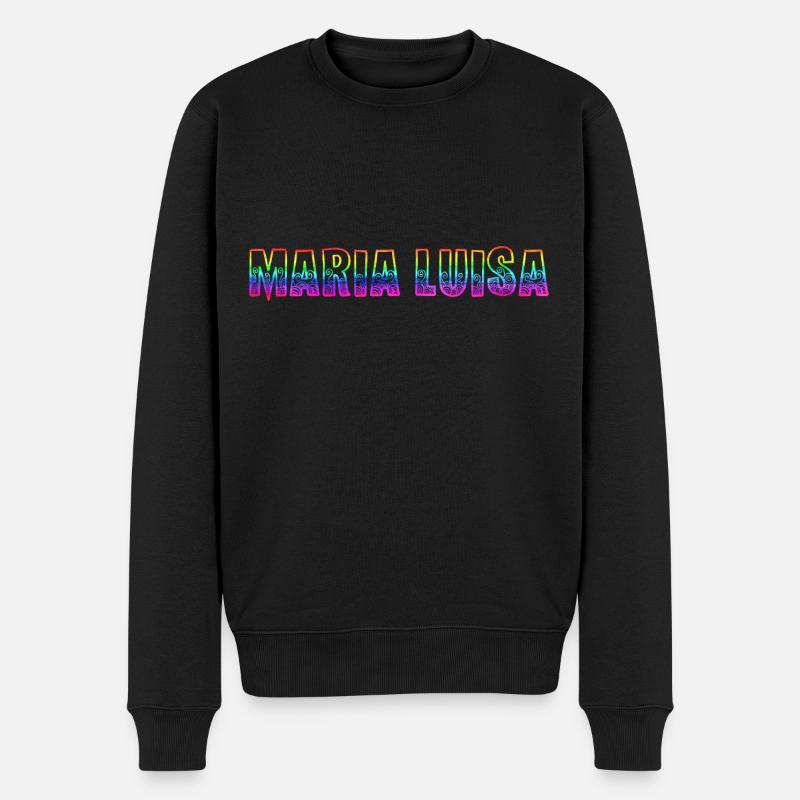 maria luisa rs regenbogen - Männer Premium Bio Pullover - Schwarz