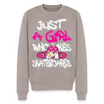 Cadeau de skateboard - Pull Premium bio Homme - taupe - Devant - Nico (187cm)