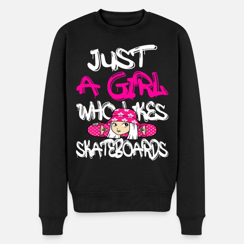 Cadeau de skateboard - Pull Premium bio Homme - noir