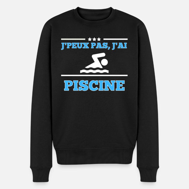 Je Peux Pas j'ai piscine - Pull Premium bio Homme - noir