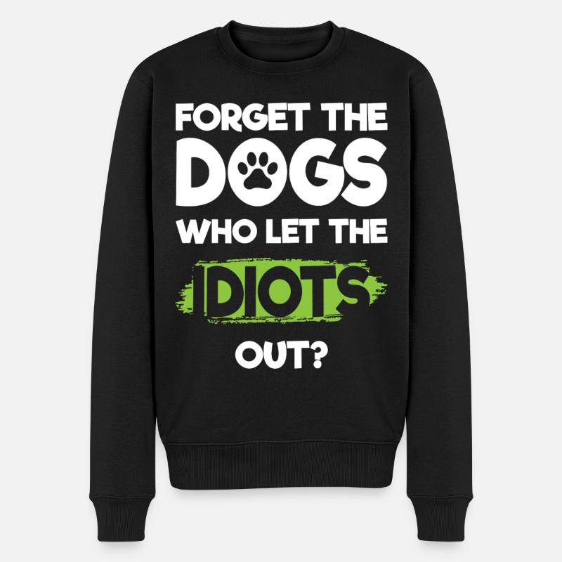 Idiot Travail Mauvaise Provocation - Pull Premium bio Homme - noir