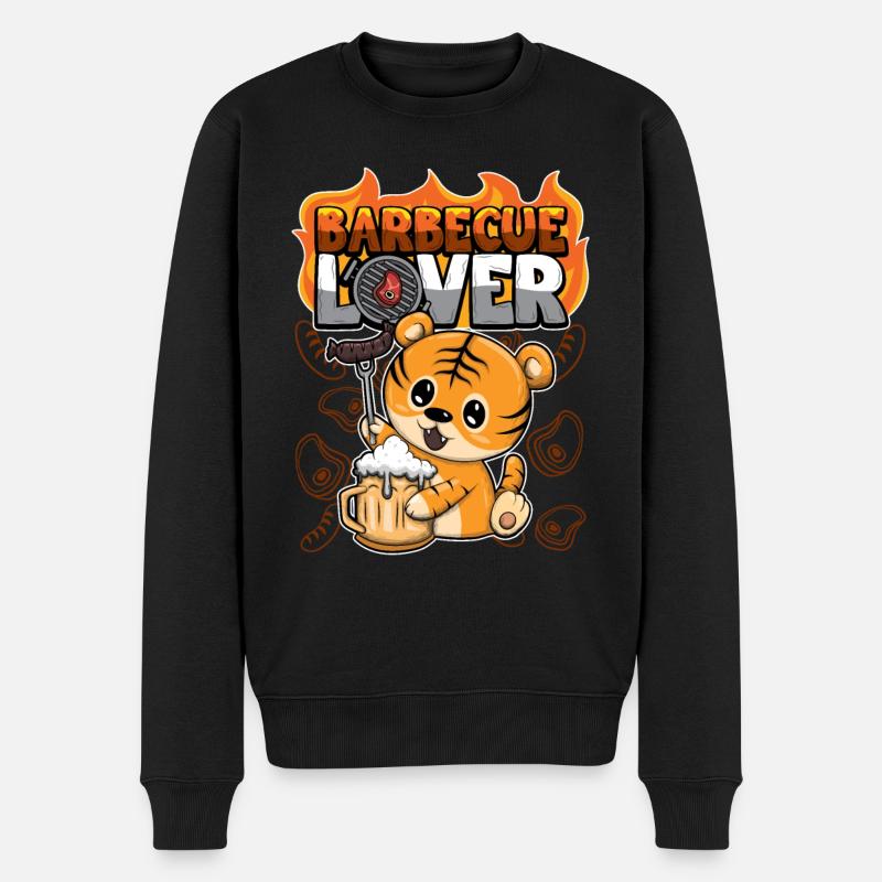 Barbecue Lover Griller BBQ Tiger - Pull Premium bio Homme - noir