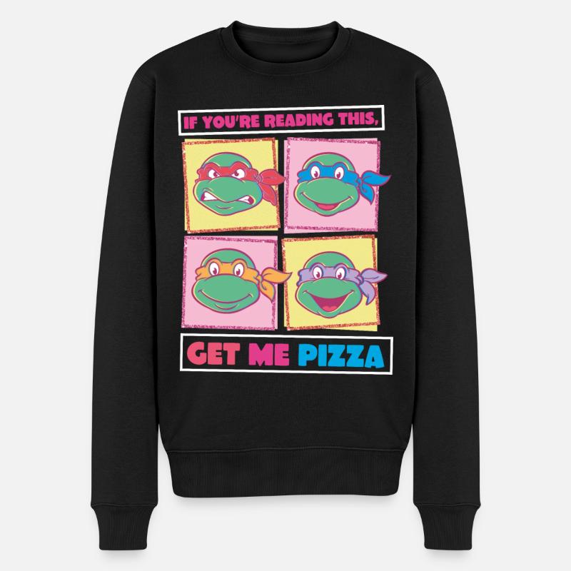 Les Tortues Ninja Turtles Get Me Pizza - Pull Premium bio Homme - noir