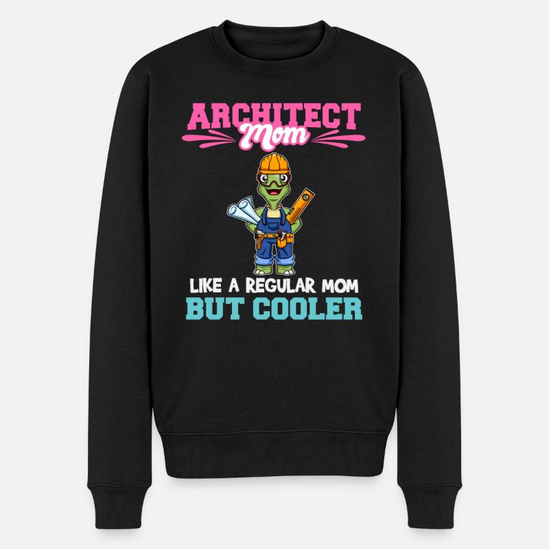 Architecte Maman comme une maman régulière mais plus cool - Pull Premium bio Homme - noir