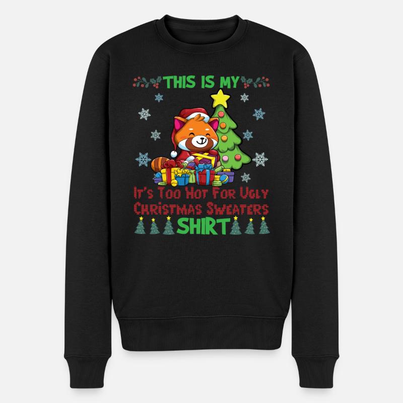 C'est mon pull de Noël il fait trop chaud pour moche - Pull Premium bio Homme - noir