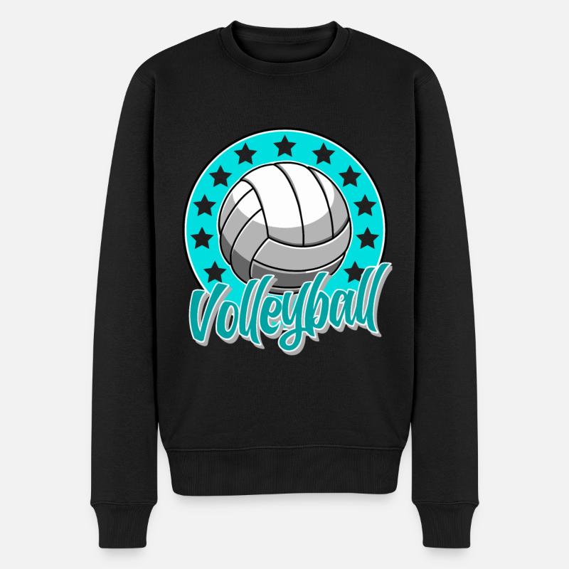 Volley-ball - Pull Premium bio Homme - noir