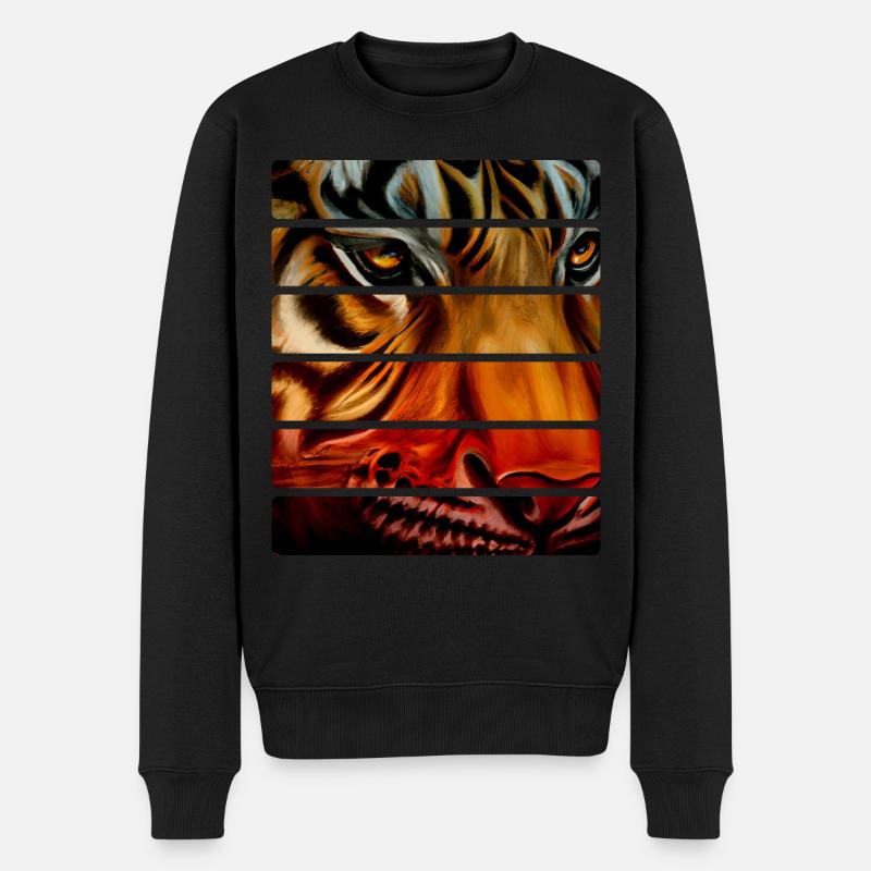 Tigre - Pull Premium bio Homme - noir