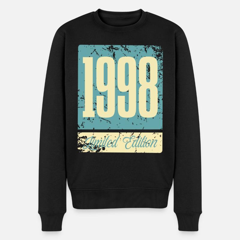 1998 Naissance Anniversaire Année de naissance - Pull Premium bio Homme - noir