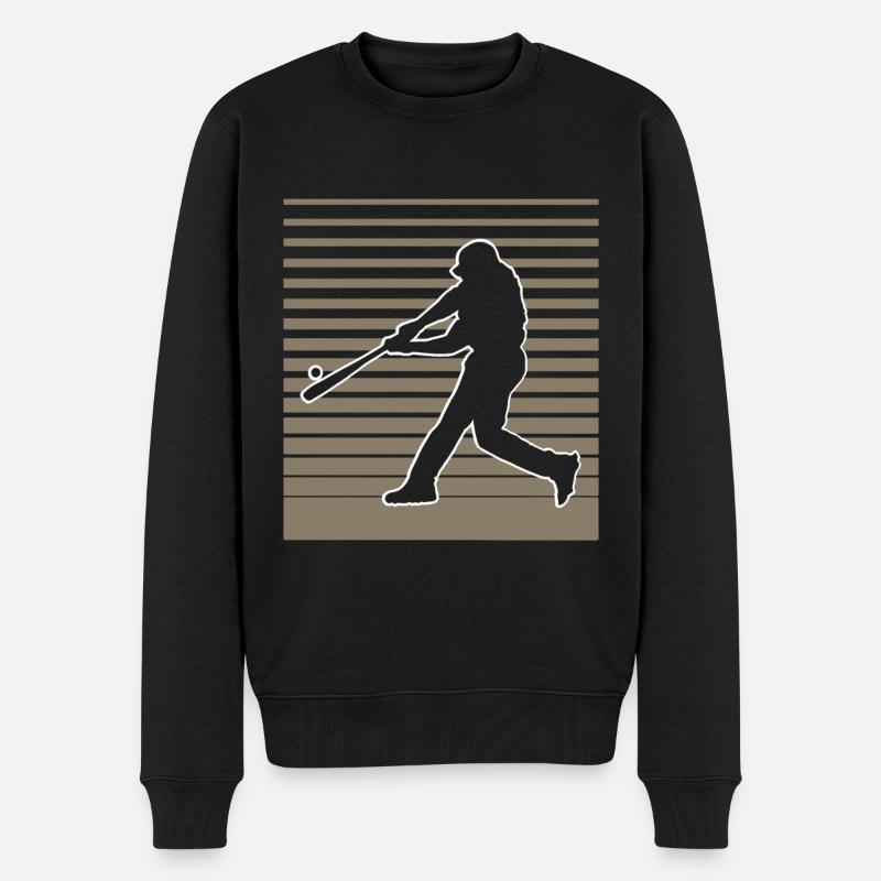 Base-ball - Pull Premium bio Homme - noir