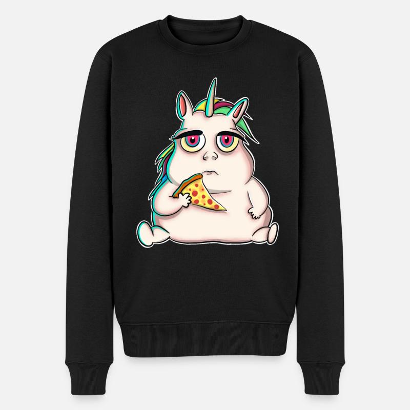 Pizza Licorne - Pull Premium bio Homme - noir