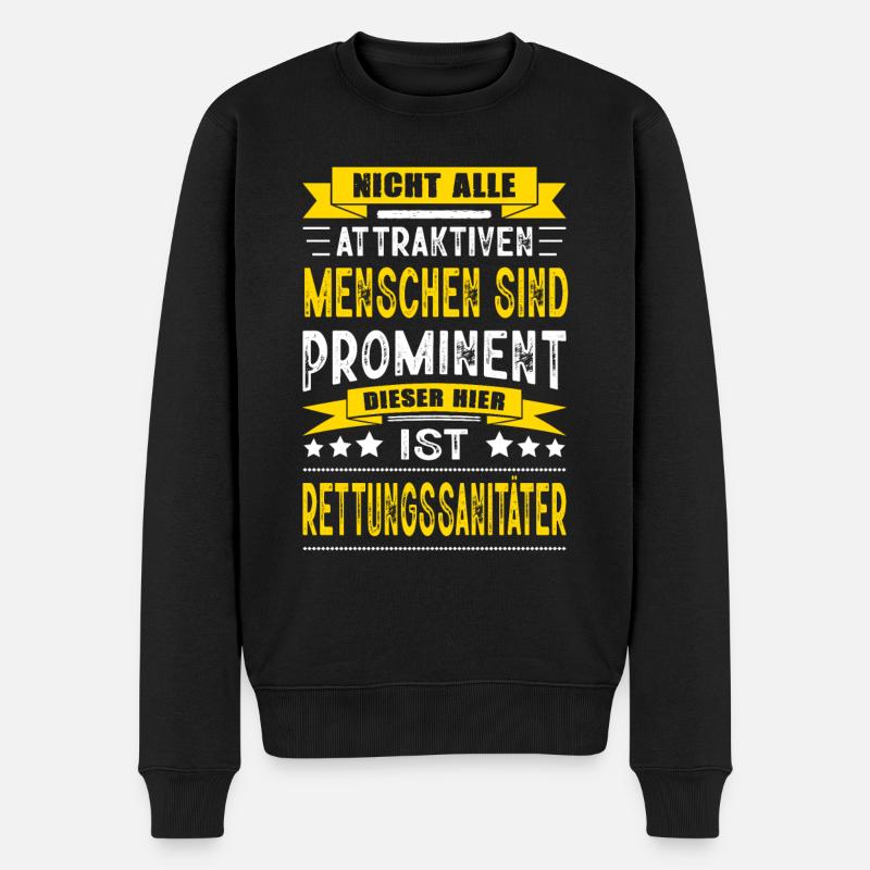 Rettungssanitäter Prüfung Bestanden Sanitäter - Männer Premium Bio Pullover - Schwarz